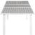 Nizuc Outdoor Patio Extendable Dining Table with White Aluminum Frame