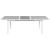Nizuc Outdoor Patio Extendable Dining Table with White Aluminum Frame
