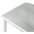 Nizuc Outdoor Patio Extendable Dining Table with White Aluminum Frame