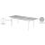 Nizuc Outdoor Patio Extendable Dining Table with Aluminum Frame