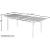 Nizuc Outdoor Patio Extendable Dining Table with Aluminum Frame