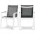 Nizuc Outdoor Patio Mesh Waterproof Fabric Dining Arm Chair with White Aluminum Frame