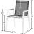 Nizuc Outdoor Patio Mesh Waterproof Fabric Dining Arm Chair with Aluminum Frame