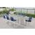Nizuc Outdoor Patio Mesh Waterproof Fabric Dining Arm Chair with Aluminum Frame