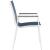 Nizuc Outdoor Patio Mesh Waterproof Fabric Dining Arm Chair with Aluminum Frame