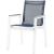 Nizuc Outdoor Patio Mesh Waterproof Fabric Dining Arm Chair with Aluminum Frame
