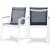 Nizuc Outdoor Patio Mesh Waterproof Fabric Dining Arm Chair with Aluminum Frame