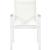 Nizuc Outdoor Patio Mesh Waterproof Fabric Dining Arm Chair with White Aluminum Frame