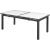 Nizuc Outdoor Patio Extendable Dining Table with Dark Grey Aluminum Frame