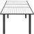 Nizuc Outdoor Patio Extendable Dining Table with Dark Grey Aluminum Frame