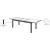 Nizuc Outdoor Patio Extendable Dining Table with Aluminum Frame
