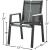 Nizuc Outdoor Patio Mesh Waterproof Fabric Dining Arm Chair with Aluminum Frame