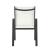 Nizuc Outdoor Patio Mesh Waterproof Fabric Dining Arm Chair with Aluminum Frame