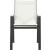 Nizuc Outdoor Patio Mesh Waterproof Fabric Dining Arm Chair with Dark Grey Aluminum Frame