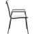 Nizuc Outdoor Patio Mesh Waterproof Fabric Dining Arm Chair with Aluminum Frame