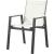 Nizuc Outdoor Patio Mesh Waterproof Fabric Dining Arm Chair with Dark Grey Aluminum Frame