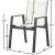 Nizuc Outdoor Patio Mesh Waterproof Fabric Dining Arm Chair with Aluminum Frame