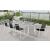 Nizuc Outdoor Patio Mesh Waterproof Fabric Dining Side Chair with White Aluminum Frame