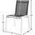 Nizuc Outdoor Patio Mesh Waterproof Fabric Dining Side Chair with Aluminum Frame
