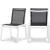 Nizuc Outdoor Patio Mesh Waterproof Fabric Dining Side Chair with Aluminum Frame