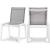 Nizuc Outdoor Patio Mesh Waterproof Fabric Dining Side Chair with White Aluminum Frame