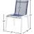 Nizuc Outdoor Patio Mesh Waterproof Fabric Dining Side Chair with Aluminum Frame