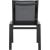 Nizuc Outdoor Patio Mesh Waterproof Fabric Dining Side Chair with Dark Grey Aluminum Frame
