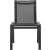 Nizuc Outdoor Patio Mesh Waterproof Fabric Dining Side Chair with Dark Grey Aluminum Frame