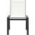 Nizuc Outdoor Patio Mesh Waterproof Fabric Dining Side Chair with Dark Grey Aluminum Frame