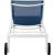 Nizuc Outdoor Patio Adjustable Sun Chaise Lounge Chair with White Aluminum Frame