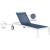 Nizuc Outdoor Patio Adjustable Sun Chaise Lounge Chair with Aluminum Frame