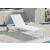 Nizuc Outdoor Patio Adjustable Sun Chaise Lounge Chair with White Aluminum Frame