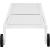 Nizuc Outdoor Patio Adjustable Sun Chaise Lounge Chair with White Aluminum Frame