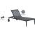 Nizuc Outdoor Patio Adjustable Sun Chaise Lounge Chair with Aluminum Frame