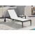 Nizuc Outdoor Patio Adjustable Sun Chaise Lounge Chair with Dark Grey Aluminum Frame