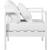 Nizuc Outdoor Patio Waterproof Fabric Modular Arm Chair with White Aluminum Frame