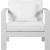 Nizuc Outdoor Patio Waterproof Fabric Modular Arm Chair with Aluminum Frame