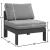 Nizuc Outdoor Patio Waterproof Fabric Modular Armless Chair with Aluminum Frame