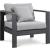 Nizuc Outdoor Patio Waterproof Fabric Modular Arm Chair with Aluminum Frame