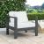 Nizuc Outdoor Patio Waterproof Fabric Modular Arm Chair with Dark Grey Aluminum Frame