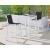 Nizuc Outdoor Patio Mesh Barstool with Aluminum Frame