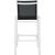 Nizuc Outdoor Patio Mesh Barstool with White Aluminum Frame