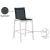 Nizuc Outdoor Patio Mesh Barstool with White Aluminum Frame