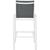 Nizuc Outdoor Patio Mesh Barstool with Aluminum Frame