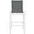 Nizuc Outdoor Patio Mesh Barstool with Aluminum Frame