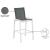 Nizuc Outdoor Patio Mesh Barstool with Aluminum Frame