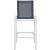 Nizuc Outdoor Patio Mesh Barstool with Aluminum Frame