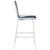 Nizuc Outdoor Patio Mesh Barstool with Aluminum Frame