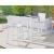 Nizuc Outdoor Patio Mesh Barstool with White Aluminum Frame