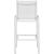 Nizuc Outdoor Patio Mesh Barstool with White Aluminum Frame